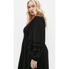 Women's Plus Size Malia Plain Maxi Dress - black | CITY CHIC - image 4 of 4