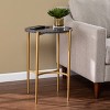 Vonceach Side Table with Wireless Charging Station Gold - Aiden Lane - image 4 of 4