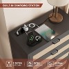 5 Drawer Rattan Dresser for Bedroom with Power Outlets - 3 of 4