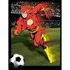 The Flash Playing Soccer Black Graphic Tee Toddler Boy to Youth Boy - 2 of 3