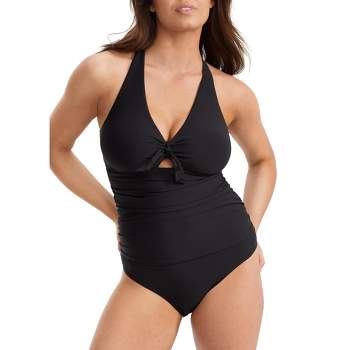 Swimsuits For All Women's Plus Size Cup Sized Chiffon Sleeve One Piece  Swimsuit - 18 D/dd, Blue : Target