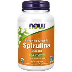 Spirulina 500mg by Now Foods  -  200 Tablet - 1 of 2