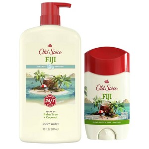 Old Spice Men's Fiji Palm Tree and Coconut Oil 2.6oz Antiperspirant & Doedorant + 30 fl oz Body Wash - 1 of 4
