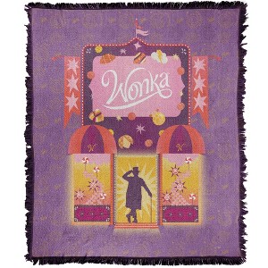 Wonka (2023) Doorway To Imagination Blanket 50"x60" Woven Tapestry - 1 of 4