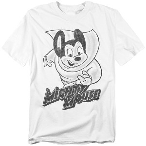 Mighty Mouse Mighty Sketch Adult T-Shirt - 1 of 4