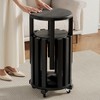 Hrinhom Set of 4 Stackable Stools,Round Side Table,No Assembly - 2 of 4