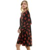 Harlow & Rose Womens Long Sleeve Christmas Print Dress - 2 of 4