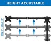 Mount-It! Full Motion Triple Monitor Desk Mount | 24" to 32" Monitors - 3 of 4