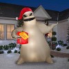 Giant Airblown Inflatable Oogie Boogie with Present for Lock, Shock and Barrel - 2 of 4