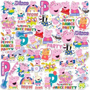 Peppa Pig Dance Party 50ct Vinyl Large Deluxe Stickers Variety Pack - 1 of 4