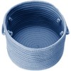 Colonial Mills Simply Home Solid - Blue Ice 24"x24"x14"  100% Polypropylene Round - 3 of 4