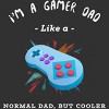 Men's Design By Humans Gamer Dad Like A Normal Dad, But Cooler By KaiHamilton Tank Top - 2 of 2