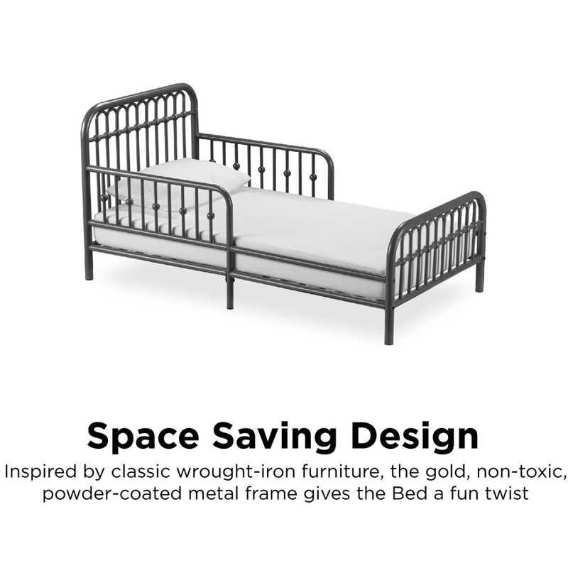 Little Seeds Monarch Hill Ivy Metal Toddler Bed, 5 of 10
