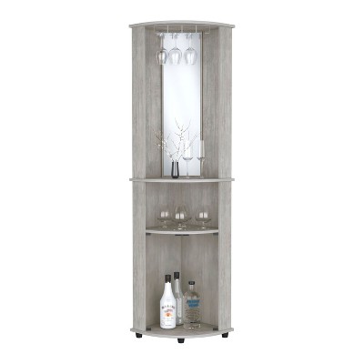 NicBex 74.8 Inch Tall Bathroom Storage Cabinet,Modern Storage Cabinet with 2 Glass Doors and Shelves for Living Room,Home Office