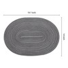 REGALWOVEN Polyester Oval Farmhouse Dining Kitchen Placemat 6 Pcs - 3 of 4