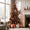Tangkula 6 FT Pre-Lit Artificial Christmas Tree Hinged Chocolate-Color Xmas Tree w/ 493 Pine Needles & PVC Tips - 4 of 4