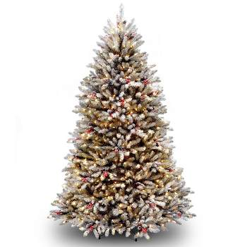 National Tree Company 6.5' Company Pre-Lit Dunhill Fir Artificial Christmas Tree with 650 Clear Lights
