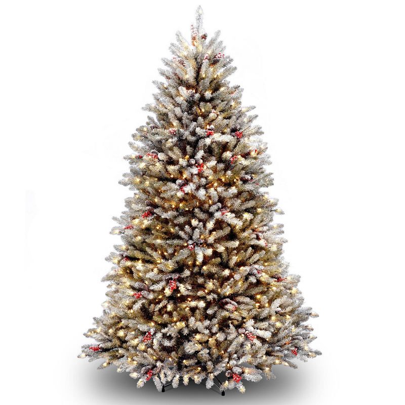 National Tree Company 6.5&#39; Company Pre-Lit Dunhill Fir Artificial Christmas Tree with 650 Clear Lights, 1 of 3