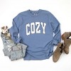 Cozy Worn Varsity - Women's Garment Dyed Long Sleeve - 2 of 4