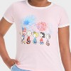 Girls' Peanuts Americana Boxy Short Sleeve Graphic T-Shirt - Pink - 2 of 4