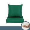 ARTPLAN Indoor/Outdoor All Weather Chair Cushions Set Deep Seat Back Pillows Outdoor Cushions for Patio Furniture - 3 of 4
