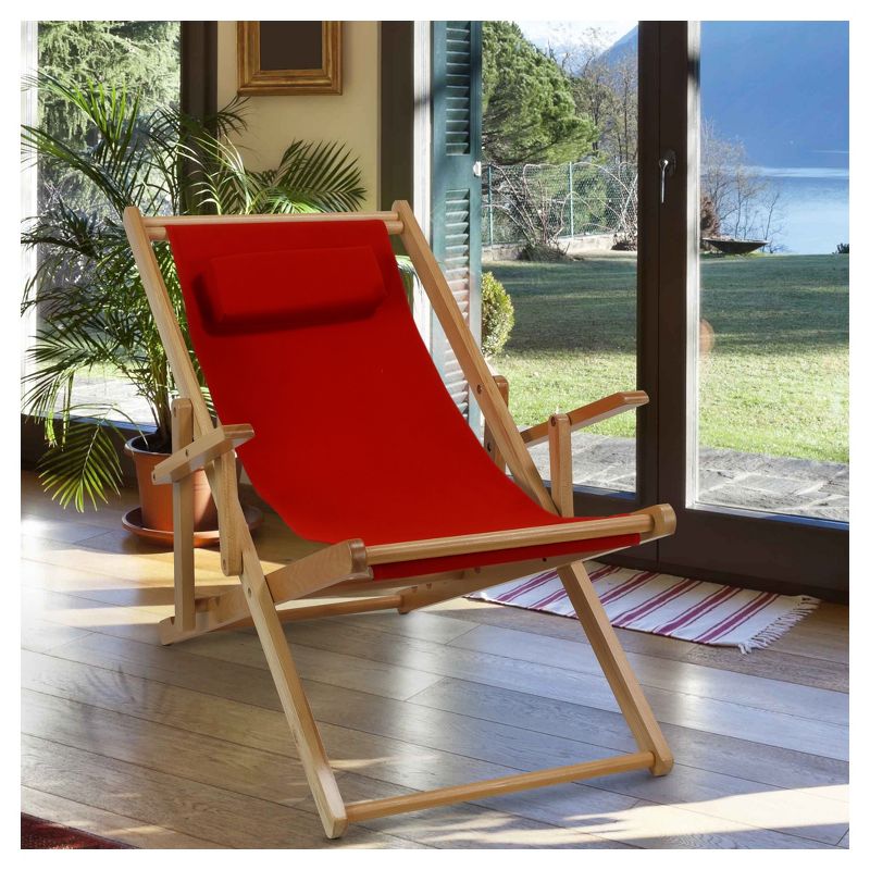 Sling Chair Natural Frame - Flora Home, 6 of 8
