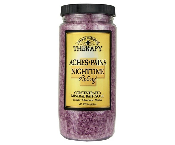 Village Naturals Therapy Aches + Pains Nighttime Relief Concentrated Mineral Bath Soak 20oz