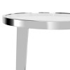 Mariana Glass Top End Table - FOX9070A - Chrome - Safavieh Couture - 4 of 4