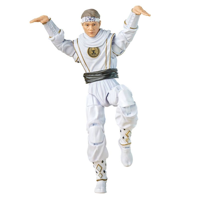 Power Rangers Lightning Collection Mighty Morphin X Cobra Kai Daniel LaRusso Morphed White Crane Ranger Action Figure (Target Exclusive), 1 of 15
