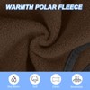 Unique Bargains Polar Fleece Stretchy Winter Running Sweatband with Button Ear Warmer Headband - 3 of 4