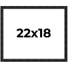 PosterPalooza | 22x18 Thin Barnwood Picture Frame, UV Acrylic, 2 Finishes - Grey and Black - 2 of 4