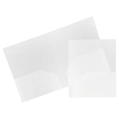 Jam 6pk Glossy Paper Folder 2 Pocket - Light Pink : Target