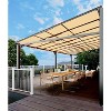 10 x 10 FT Wall Mounted Gazebo, Hardtop Lean-to Pergola with Polycarbonate Roof - 3 of 4