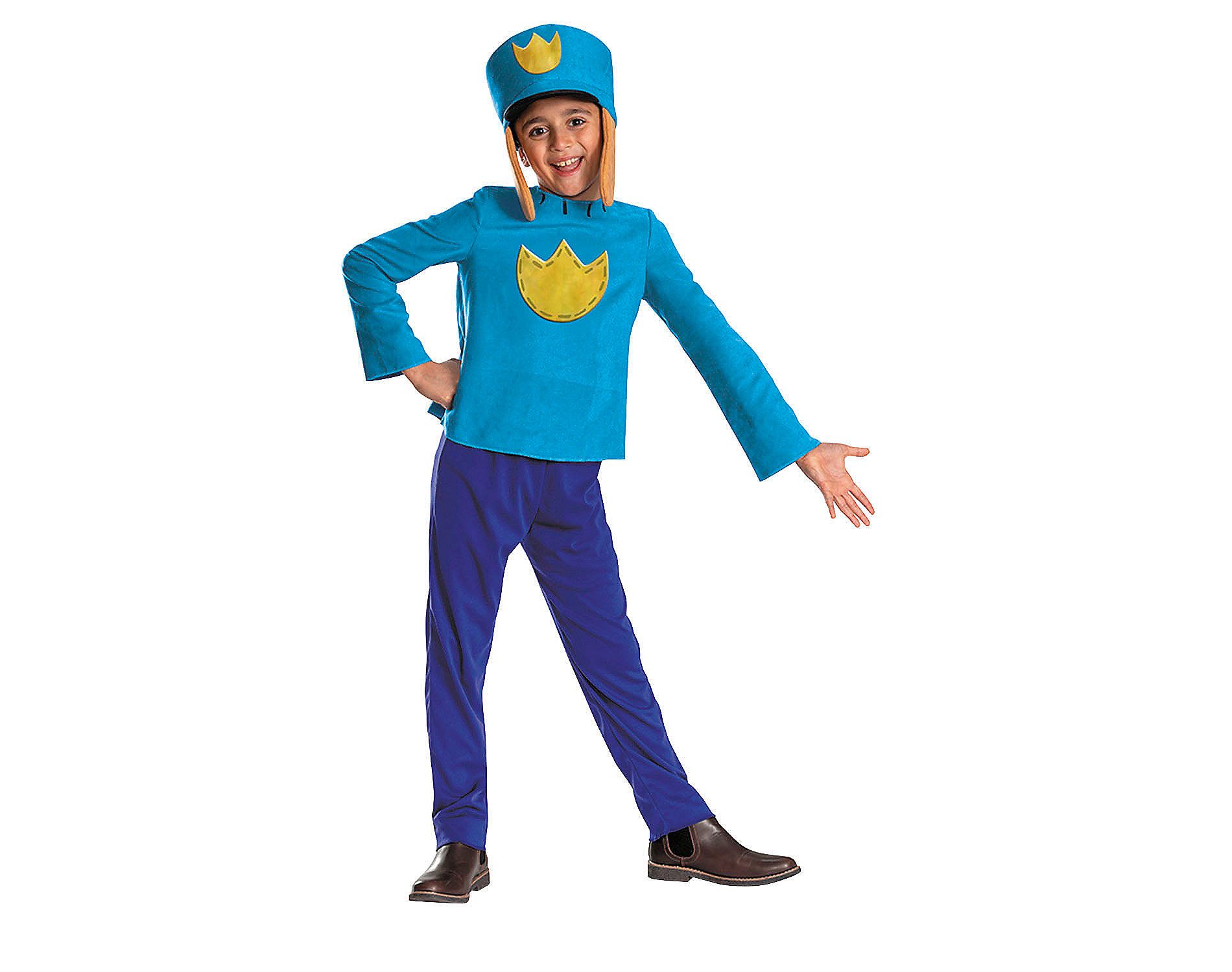 Dog Man Boys' Halloween Classic Costume Jumpsuit - Blue - 10-12