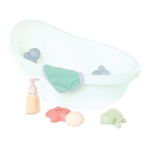 Battat Baby Doll Bathtub Set - 8 Pieces - 1 of 4