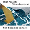 Washable Area Rugs, Rug Geometric Modern Rug for Bedroom, Non Slip Throw, Rugs Low Pile Stain Resistant Carpet for Nursery Dining Room - 4 of 4