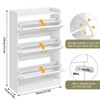 Molysoul Shoe Cabinet, 3 Flip-Drawer Shoe Organizer with Adjustable Shelf, Freestanding Entryway Storage for Foyer, Hallway, Living Room - 2 of 4
