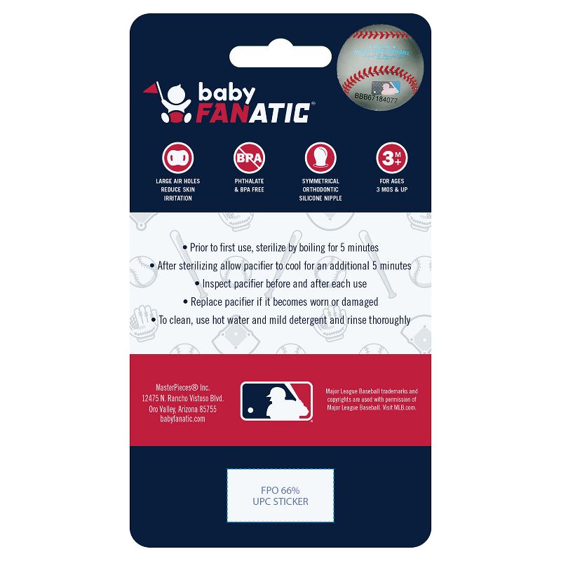 BabyFanatic Officially Licensed Pacifier 2-Pack - MLB Minnesota Twins, 3 of 6
