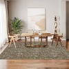 Washable Area Rugs Oriental Distressed Carpet with Non-Slip Backing, Traditional Floral Area Rug, Soft Vintage Printed Home Decor for Living Room - 2 of 4