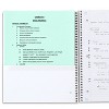 Five Star 100g College Ruled Notebook 11"x9.75" Olympic Green: Spiral, Single Subject, 100 Pages, 3 Hole Punched - 4 of 4