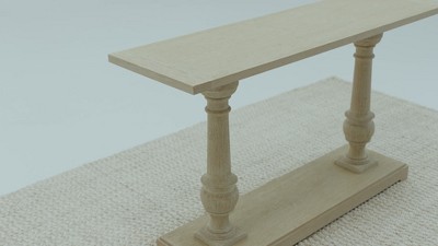 Arthur Gray Solid Wood Traditional Console Table