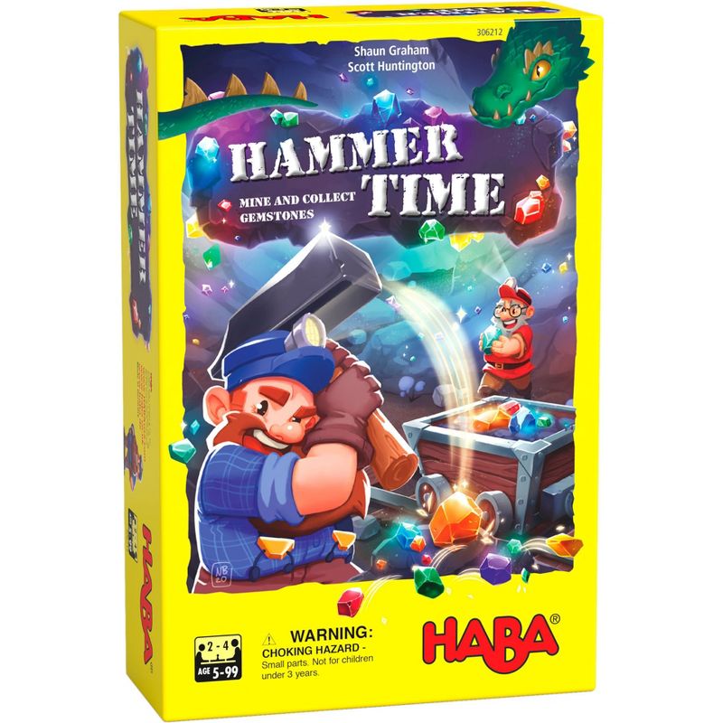 HABA Hammer Time - Simple Rules - Fast Playing - Gem Collecting Dexterity Game, 1 of 10