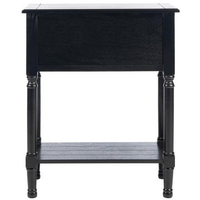 Primrose Black Wood and Metal 3-Drawer Console Table