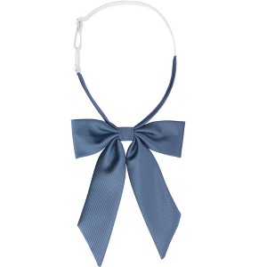Elerevyo Women's Pre-Tied Solid Color Western Ribbon School Uniform Bow Ties - 1 of 4