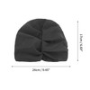 Unique Bargains Polyester Knotted Swimming Caps Black White 1 Pc - 4 of 4