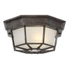 Savoy House Exterior Collections 1 - Light Flush Mount in  Rustic Bronze - 2 of 4