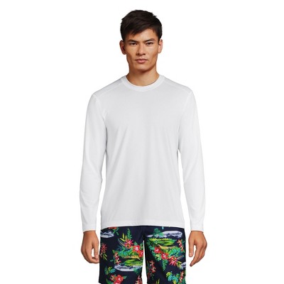 Lands' End Men's Long Sleeve Swim Tee Rash Guard