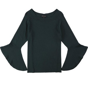 I.N.C International Concepts Womens Ruffled Sleeve Knit Sweater, Green, XX-Large - 1 of 1