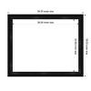 Amanti Art 28"x34" Grand Black Narrow Framed Magnetic Dry Erase Board - 4 of 4