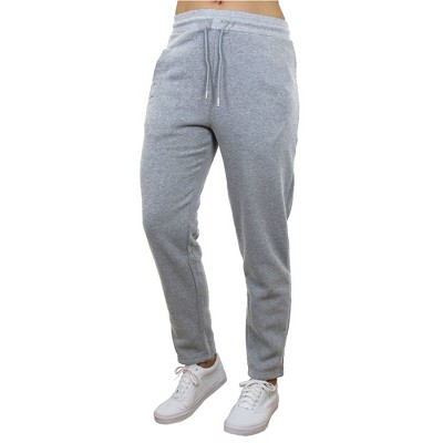 Women's Loose Fit  Fleece-Lined Open Bottom Sweatpants